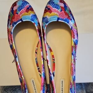 Alex Marie Red and Pink Ballet Flats